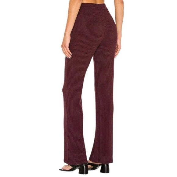 n: Philanthropy Revolve Reign Straight Leg Pull on Burgundy Pants.Size M - Picture 3 of 10